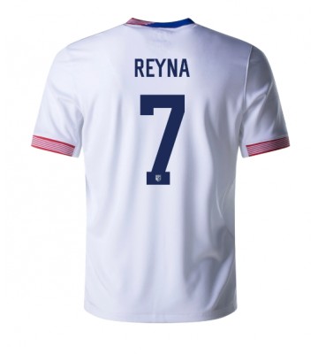 Förenta Staterna Giovanni Reyna #7 Hemmatröja Copa America 2024 Kortärmad